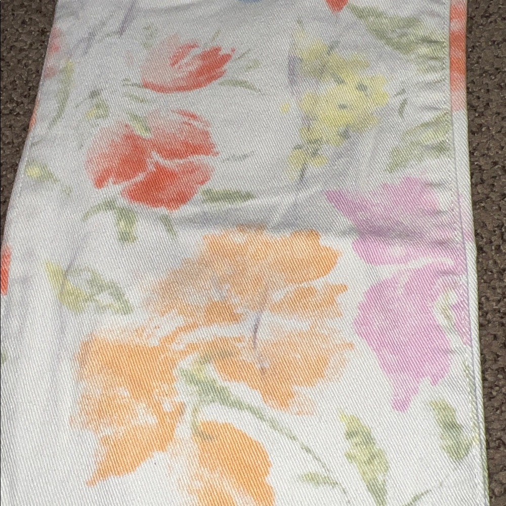 Ralph Lauren Floral Denim Jeans size 10 skinny flowers - Picture 3 of 10